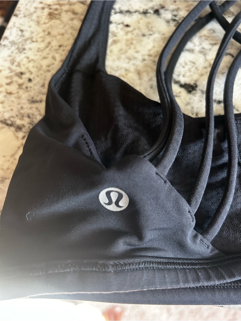 lululemon athletica Black Strappy Sports Bra